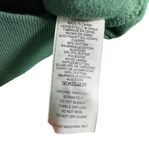 True Religion Buddha Graphic Hoodie Green Pullover Men's Size M Sweatshirt - Picture 9 of 10